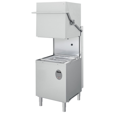 Lave-vaisselle capot, panier carré 500x500 mm avec doseur de produit de lavage WR-LVCD-D6